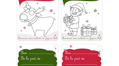 Des étiquettes pour les cadeaux de Noël Des étiquettes pour les cadeaux de Noël