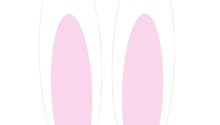 Gabarit à découper : oreilles de lapin de Pâques