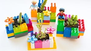 Des pots de plantes en Lego