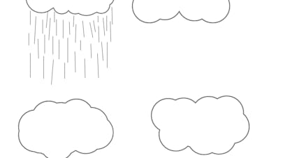 Dessine La Pluie Exercice A Imprimer Momes Net