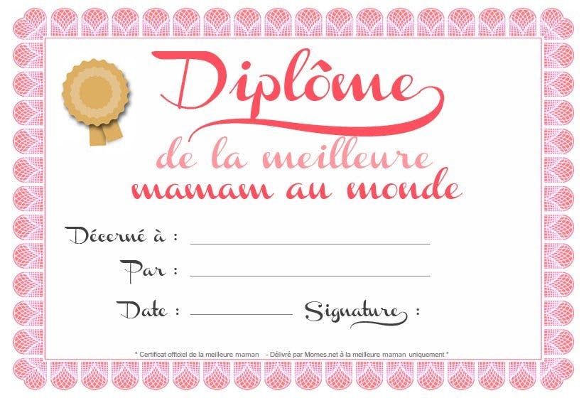 Diplome De Maman Momes Net Diplome De Maman Momes Net