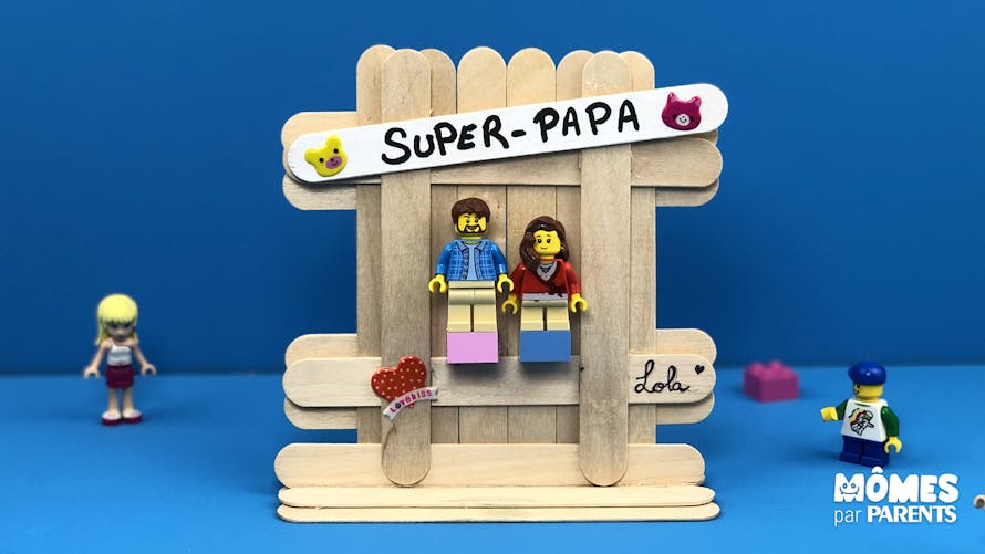Décoration personnalisée Lego pour Papa