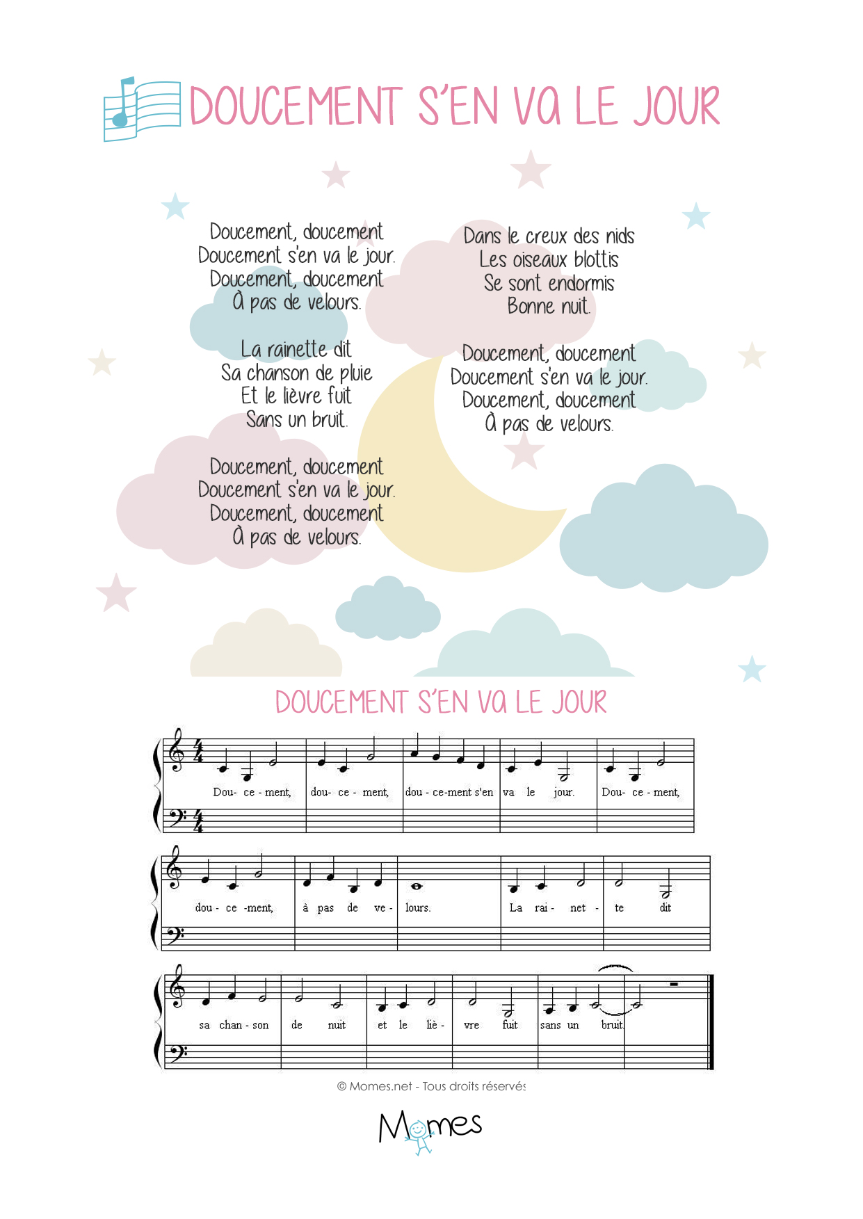 Doucement S En Va Le Jour Momes Net