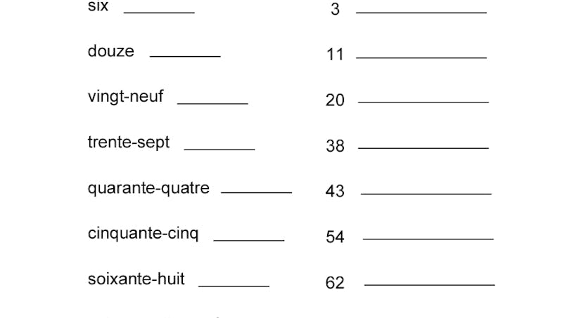 Ecrire les chiffres en lettres : exercice | MOMES