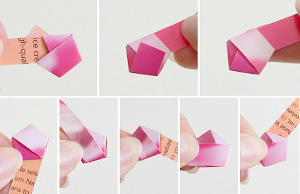 Origami facile : une étoile express : Femme Actuelle Le MAG