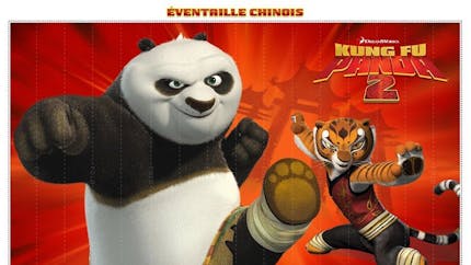 Eventail chinois 2 - Kung-Fu Panda