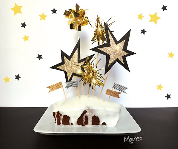 Fabriquer la décoration du gâteau du Nouvel An
