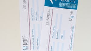 Des faux billets d'avion vierges à imprimer
