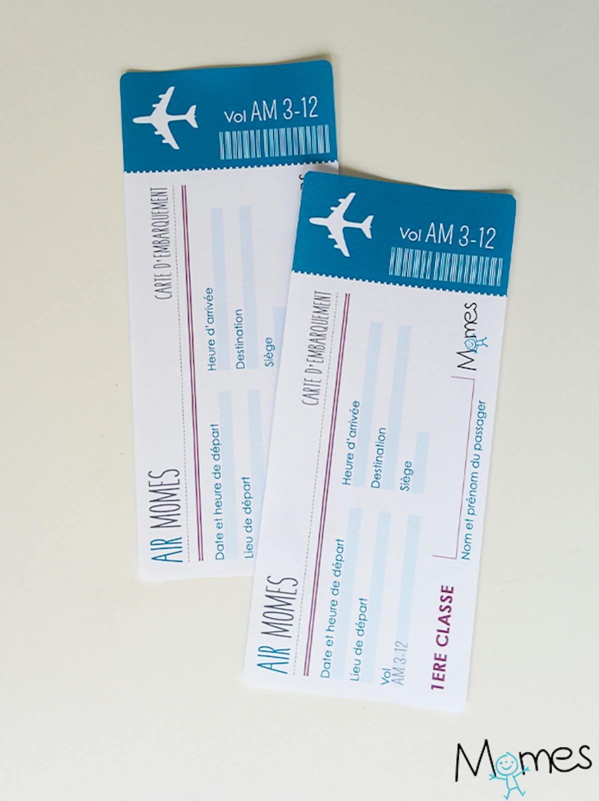 Carte à gratter,Voyage,Ticket embarquement, billet avion,Surprise, cadeau -   France