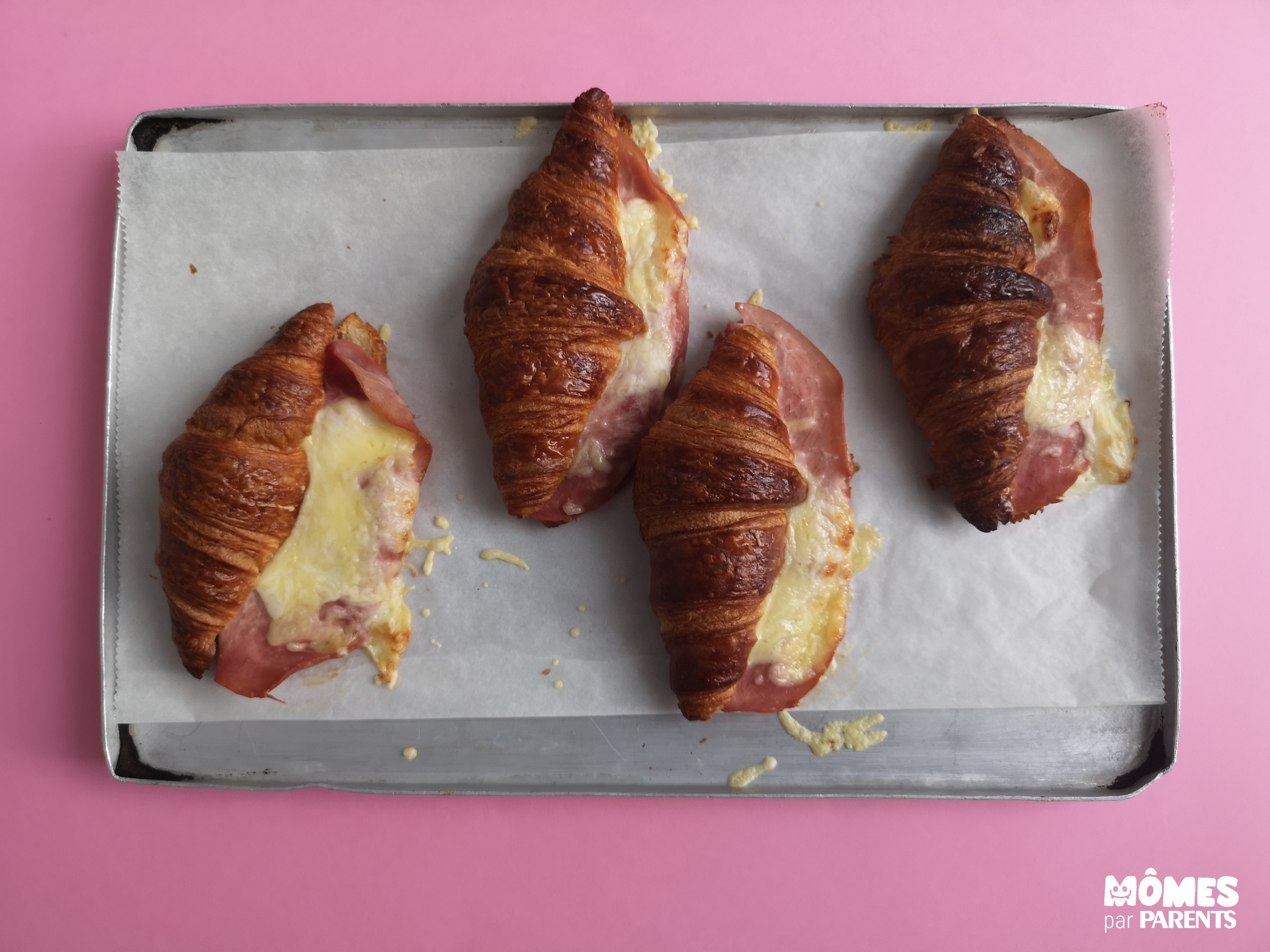 Recette du croissant au jambon