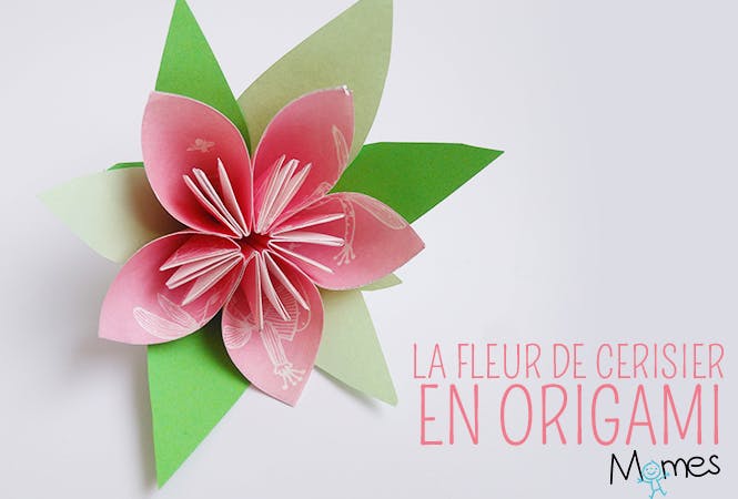 fleur en origami