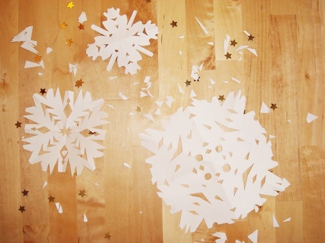 flocon de neige en papier