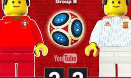Football Coupe du Monde 2018 : le match Espagne-Portugal recréé en Lego