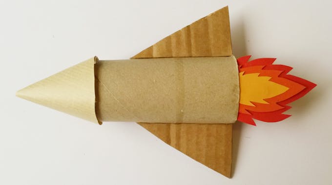 La fusée récup' en papier, DIY Enfant