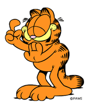 La chat célèbre Garfield qui adore les lasagnes