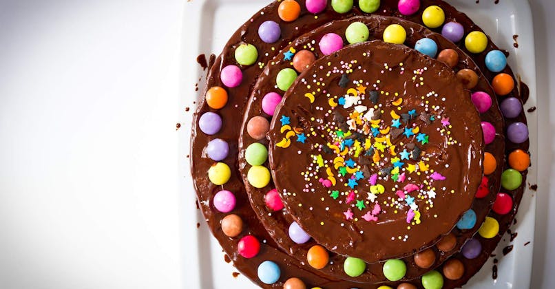 Le Gâteau chocolat - Smarties
