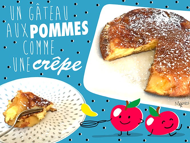 Recette Gateau Aux Pommes Comme Une Crepe Momes Net