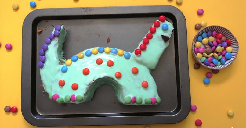 Le gâteau dinosaure