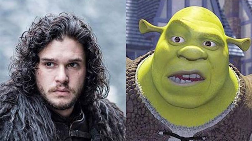 Game of Thrones comparé à Shrek