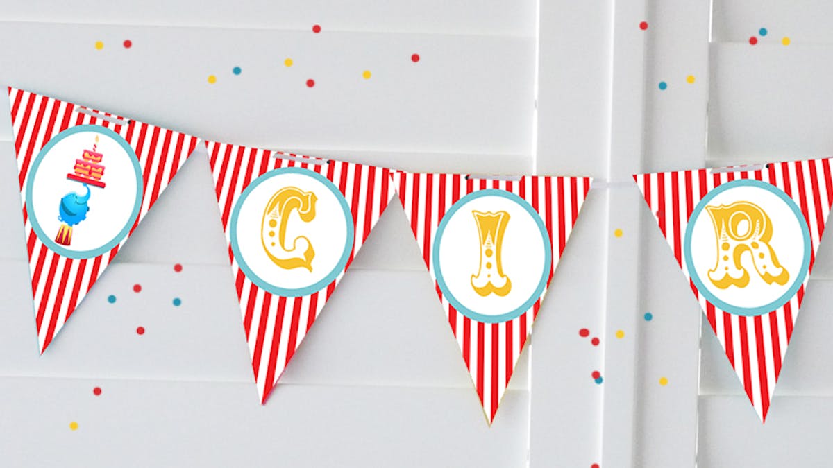 Guirlande Cirque A Imprimer Rouge Momes Net Guirlande Cirque A Imprimer Rouge Momes Net