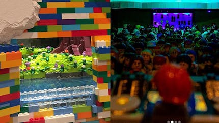 Il construit d'incroyables pièces cachées en Lego dans les murs