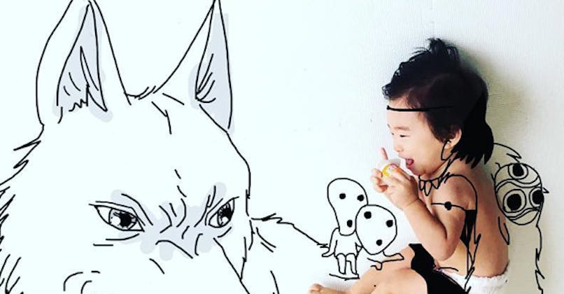 yota papa dessine ses enfants personnages pop
      culture