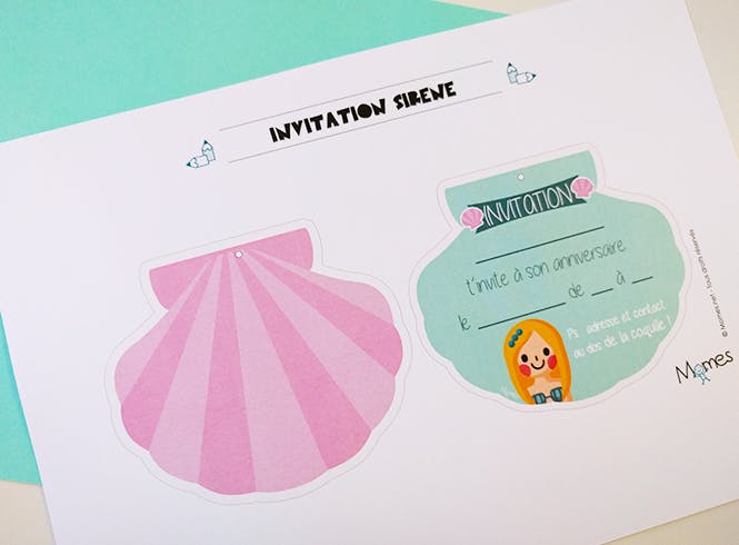 Invitation Anniversaire Sirene Momes Net Invitation Anniversaire Sirene Momes Net