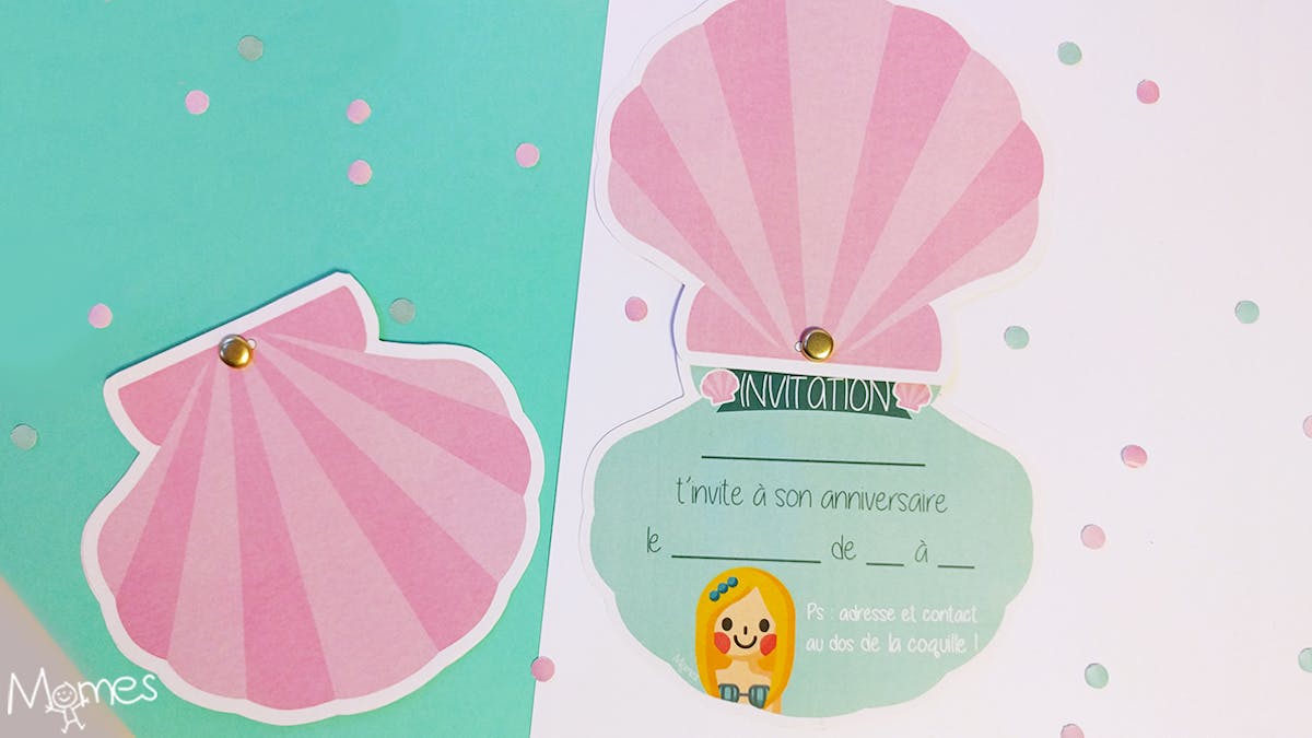 Invitation Anniversaire Sirene Momes Net Invitation Anniversaire Sirene Momes Net