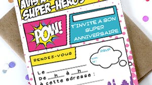 Masques Invitations Anniversaire Super Heros Momes Net Masques Invitations Anniversaire Super Heros Momes Net