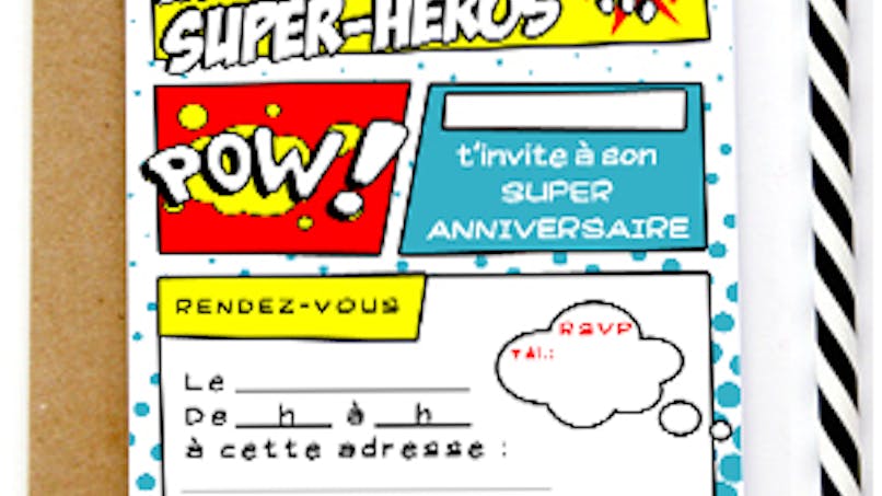 Invitation Anniversaire Super Heros Momes Net Invitation Anniversaire Super Heros Momes Net