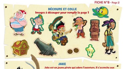 Jake et les pirates : découpe et colle Jake et les pirates : découpe et colle