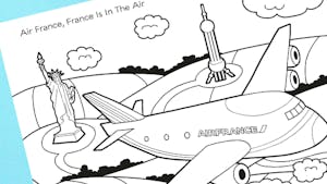 Je colorie mon avion Air France !