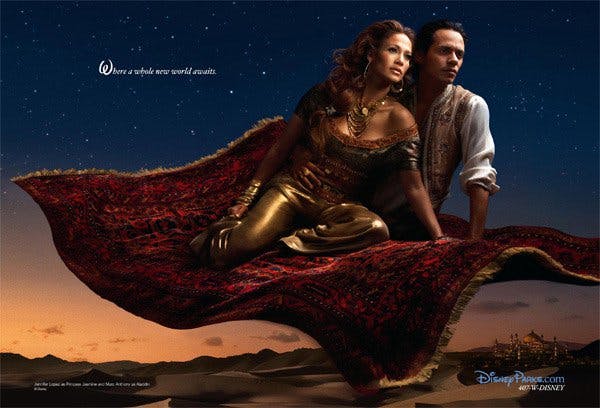 Jennifer Lopez et Marc Anthony (Jasmine et
      Aladin)
