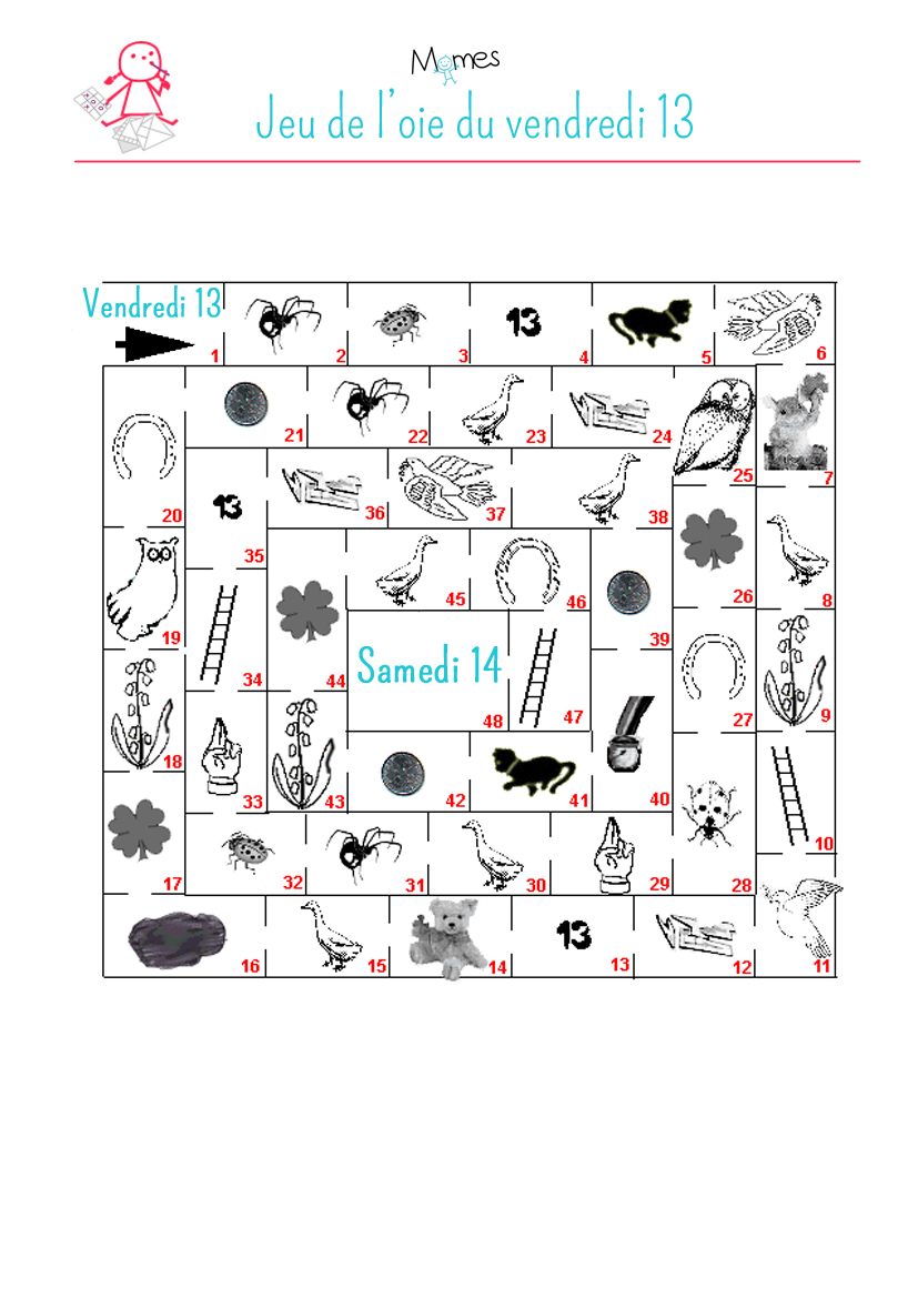 Jeu De L Oie Du Vendredi 13 Momes Net