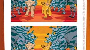 Jeu Le Roi Lion: les 7 différences