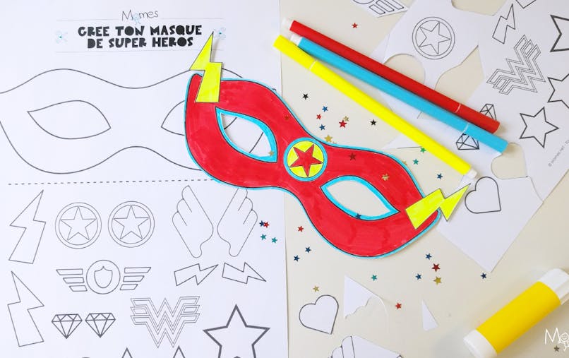 Kit Masque De Super Heros Momes Net Kit Masque De Super Heros Momes Net