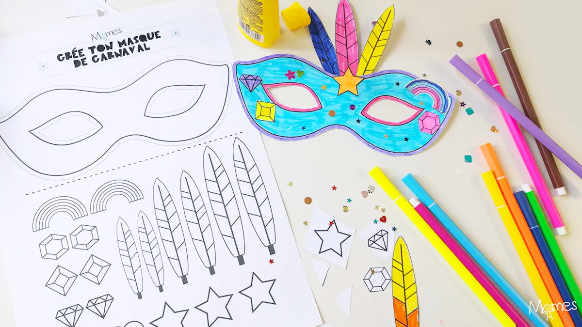 Kit Pour Faire Un Masque De Carnaval Momes Net Kit Pour Faire Un Masque De Carnaval Momes Net