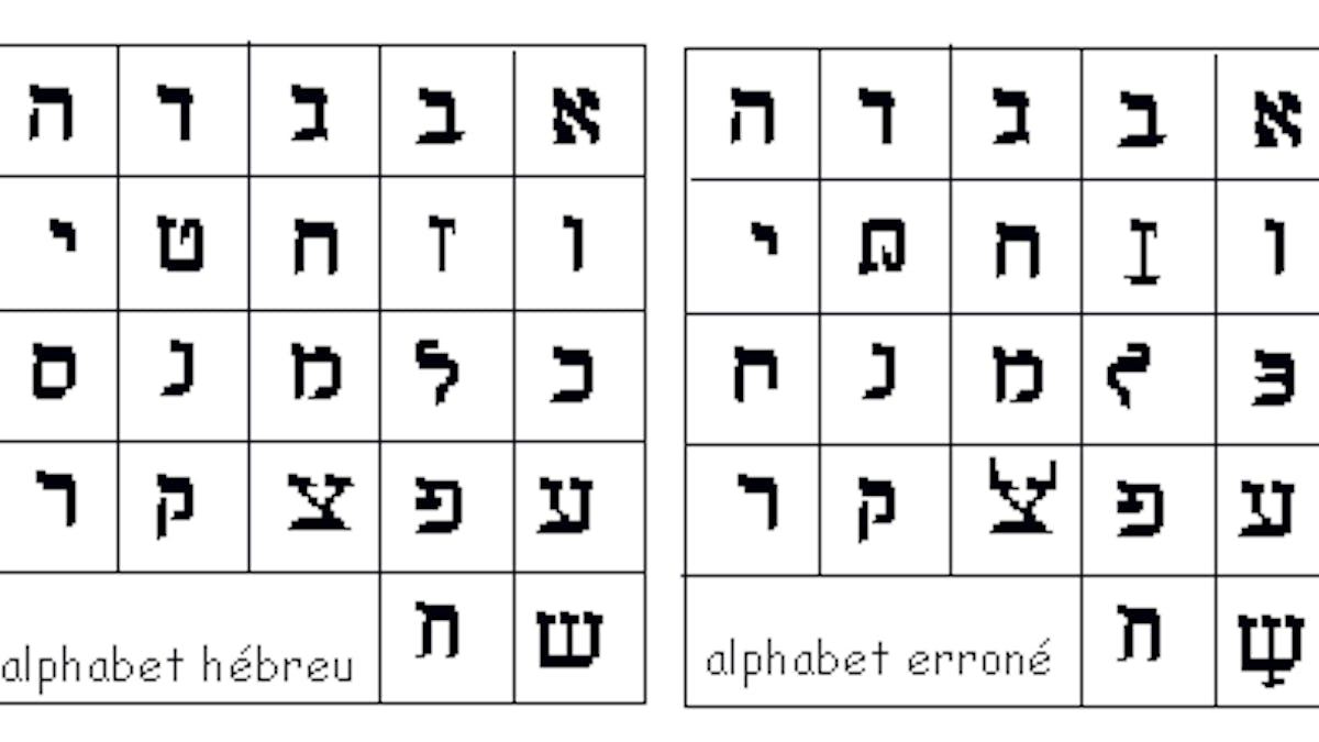 L Alphabet Hebreu Jeu Des 7 Erreurs Momes Net L Alphabet Hebreu Jeu Des 7 Erreurs Momes Net