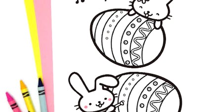 coloriage paques coloriage paques