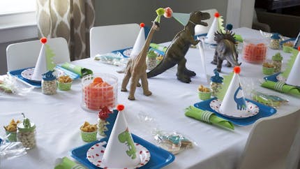 L'essentiel pour réussir un anniversaire Dinosaures