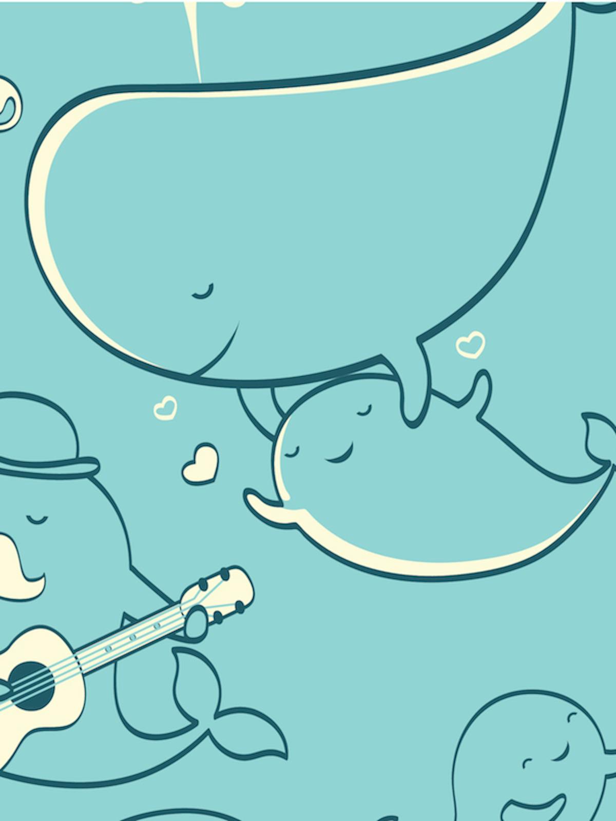 Paroles de la chanson La baleine bleue MOMES