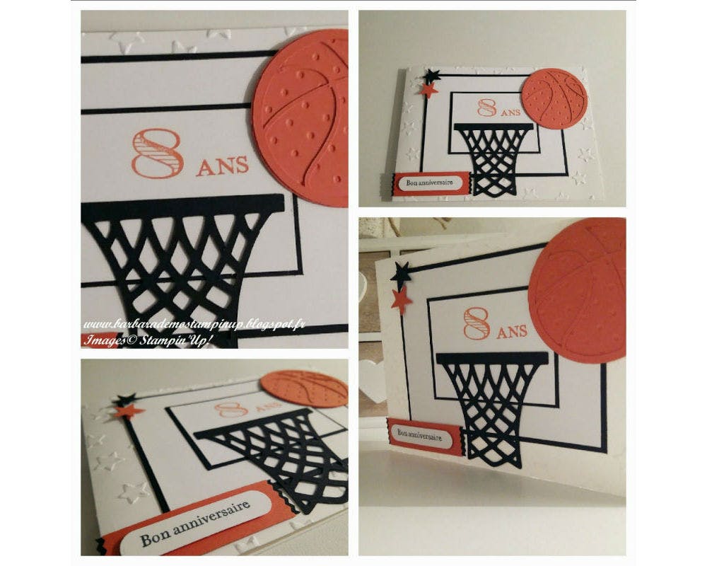 La carte d'invitation « basket-ball »