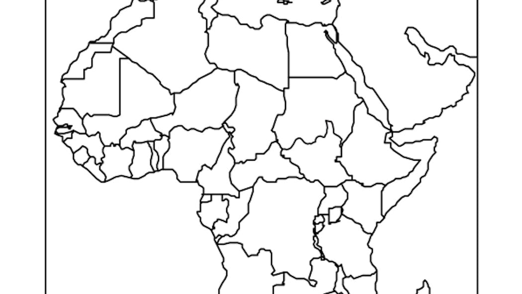 Carte Vierge De L Afrique A Completer Carte Vierge De L Afrique A Completer