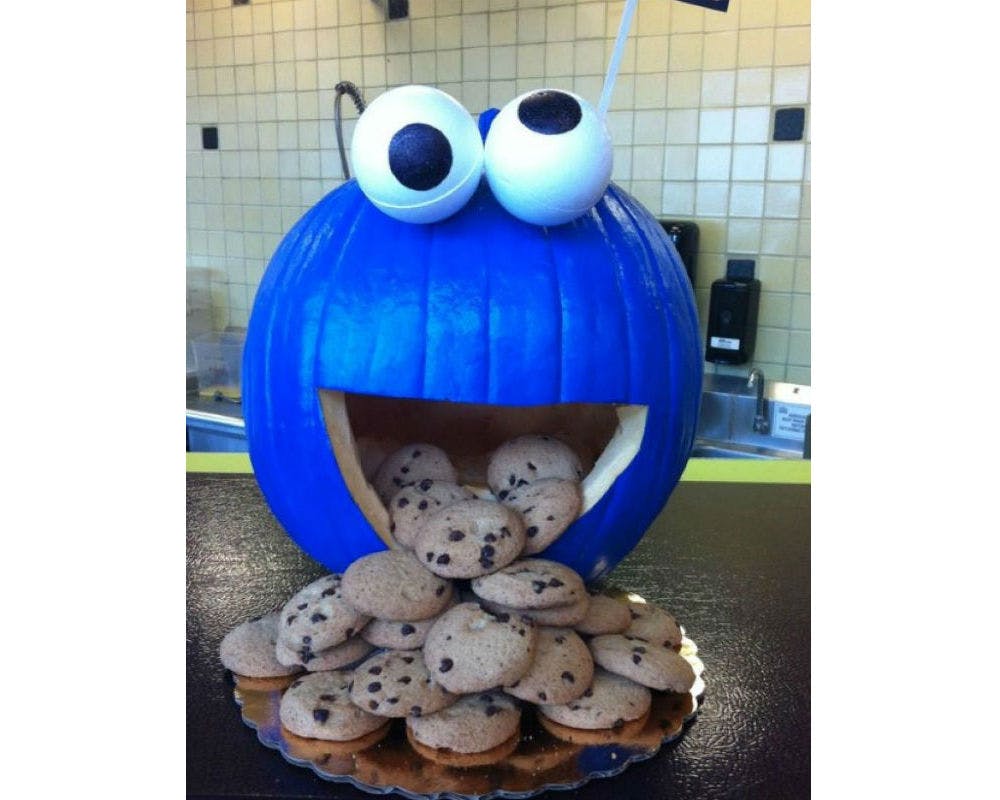 La citrouille Cookie Monster
