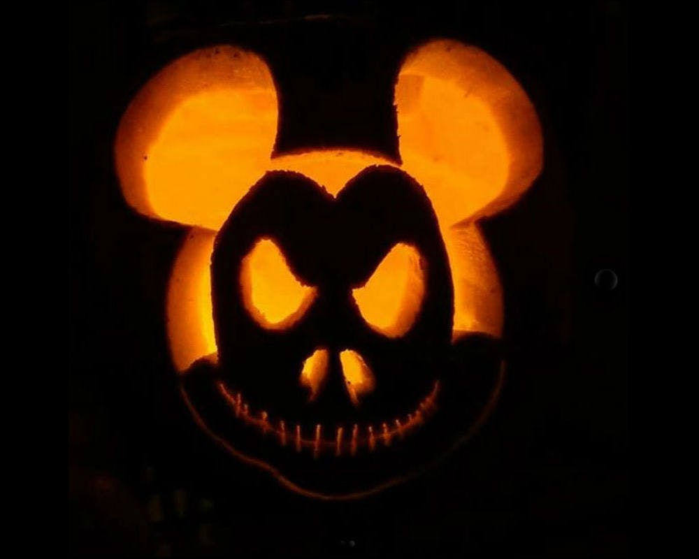 La citrouille méchant Mickey Mouse