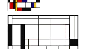 La géométrie avec Mondrian
