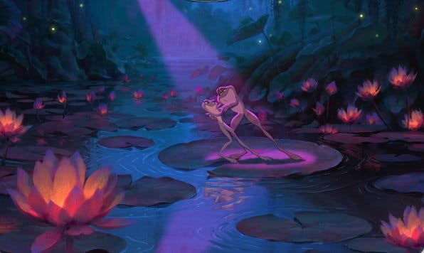 La Princesse et la Grenouille : Les grenouilles
      romantiques