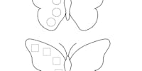 La symétrie du papillon : exercice de coloriage (niveau 2)