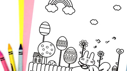 coloriage paques coloriage paques
