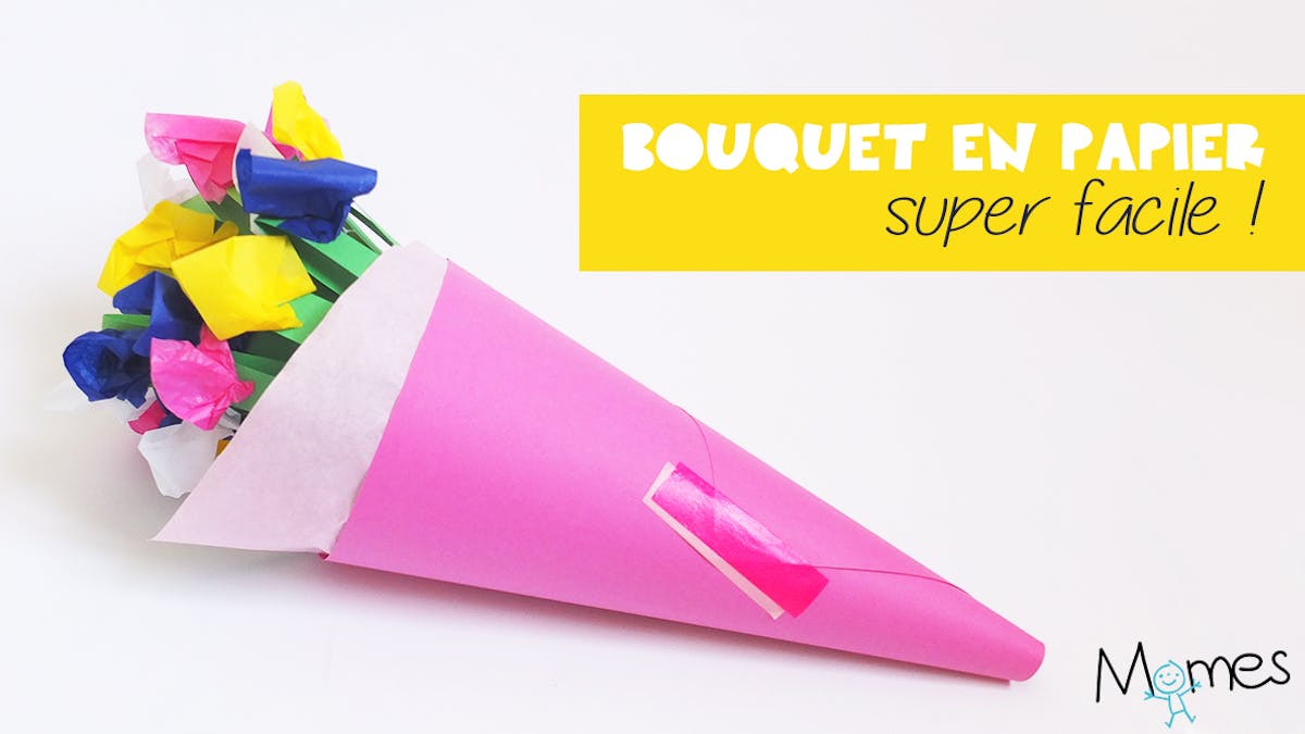 Le Bouquet De Fleurs En Papier Momes Net Le Bouquet De Fleurs En Papier Momes Net